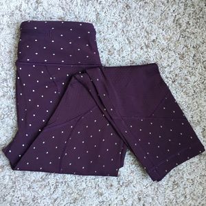 lululemon pace rival crop - gold reflective